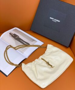 Saint Laurent Mini Shoulder Bag White For Women 9.5in/24cm P00596048