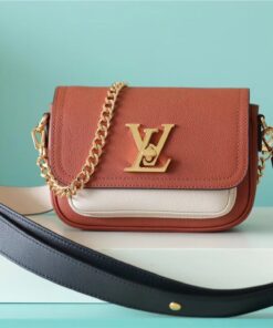 Louis Vuitton Lockme Tender Chataigne Brown For Women, Women's Handbags, Shoulder And Crossbody Bags 7.5in/19cm LV