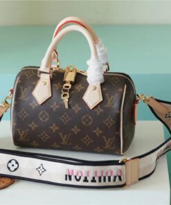 Louis Vuitton Speedy Bandouliere 20 Monogram Canvas Black For Women, Women's Handbags, Shoulder And Crossbody Bags 20cm/7.9in LV M46234