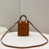 Fendi Sunshine Shopper Brown Mini Bag For Woman 13cm/5in