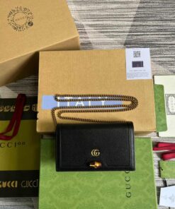 Gucci Diana Mini Bag With Bamboo Black For Women, Women's Bags 7.5in/19cm GG 696817 DJ20T 1000