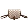 Celine Folco Bag In Triomphe Canvas With Celine Print Pink And White For Women 7in/18.5cm