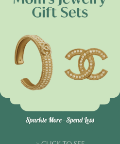 Gift Set Chanel: Gold-Toned Bracelet + Brooch