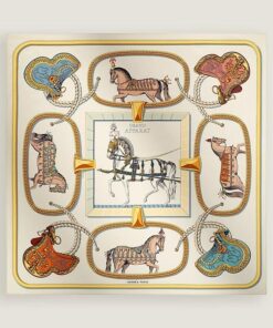 Hermes Grand Apparat forever scarf 90