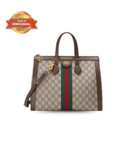 [True-to-ORIGINAL] Gucci Ophidia Medium Top Handle Bag Beige For Women 34cm/13.5in 524537 K05NB 8745