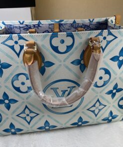 Louis Vuitton OnTheGo MM Bag Blue For Women 13.8in/35cm M11262