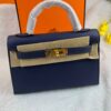 Hermes Kelly 19 Blue France Swift Bag For Women, Women's Handbags, Shoulder Bags 7.5in/19cm