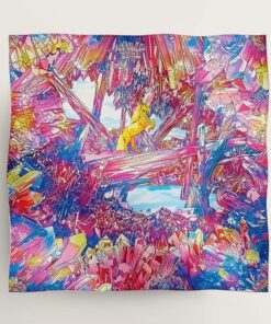 Hermes La Vallee de Cristal scarf 90
