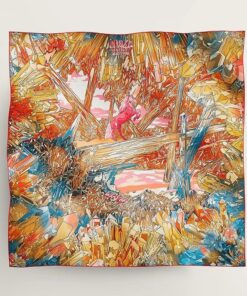 Hermes La Vallee de Cristal scarf 90