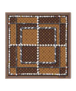 LV Dandy Monogram Silk Square scarf