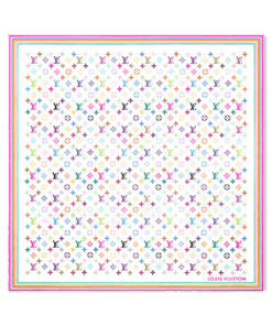 LV x TM Monogram Multicolor Square scarf 90