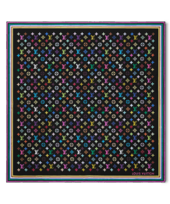 LV x TM Monogram Multicolor Square scarf 90