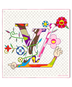 LV x TM Monogram Superflat Square scarf 90