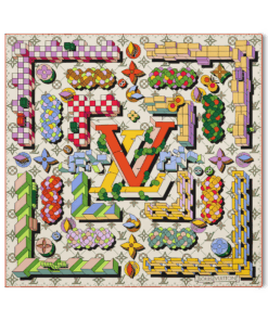 LV Maze Of Precious Square scarf 90
