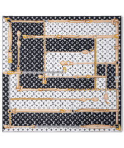 LV Monogram Confidential square scarf