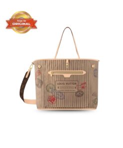 [True-to-ORIGINAL] Louis Vuitton Neverfull Bandouliere Inside Out GM Beige For Women 39cm/15.4in M11948