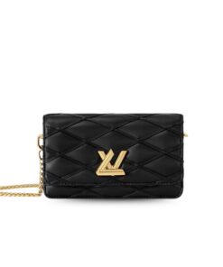Louis Vuitton Wallet On Chain GO-14 Black For Women 7.9in/20cm M13139