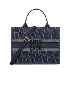 Dior Medium Book Tote Bag Blue Denim For Women 36.5cm/14.5in - M1324CZCH_M49E
