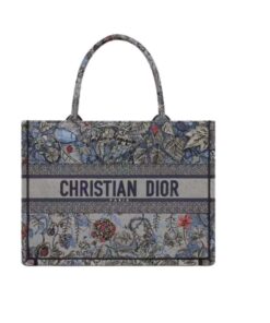 Dior Medium Dior Book Tote Denim Multicolor For Women 14in/36 cm M1296ZRZI_M49E
