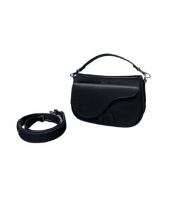 Dior Mini Saddle Soft Bag Black For Women 9.5in/ 24cm CD