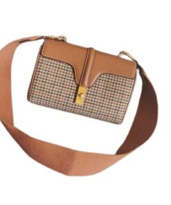 Celine Mini Soft 16 in Smooth Multicolor And Brown For Women 7in/18cm