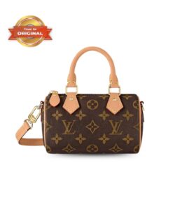 [True-to-ORIGINAL] Louis Vuitton Nano Speedy Monogram Canvas Brown - M81085