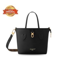[True-to-ORIGINAL] Louis Vuitton Neverfull Bandouliere Inside Out BB Black For Women 24cm/9.4in M12099