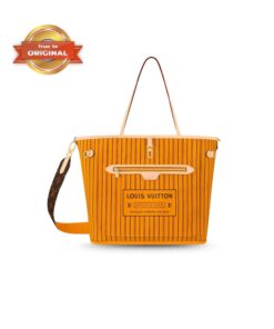 [True-to-ORIGINAL] Louis Vuitton Neverfull Bandouliere Inside Out MM Jaune For Women 31cm/12.2in M11947