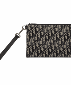 Dior Oblique Jacquard A5 Pouch Beige For Women 10.5 in/26.5cm CD 2ESCA338YSE_H05E