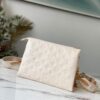 Louis Vuitton Coussin PM Monogram-Embossed Puffy Cream For Women, Women's Handbags, Shoulder And Crossbody Bags 10.2in/26cm LV M57793