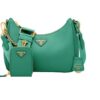 Prada Re-Edition 2005 Saffiano Bag In Green For Women 8.6 in/ 22 cm 1BH204_NZV_F0PCL_V_V2M