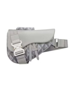 Dior Saddle Bag Grey/Black For Women 10in/26cm CD 1ADPO093CDP_H42E