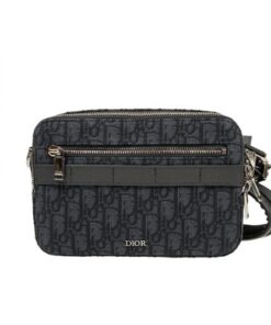 Christian Dior Safari Messenger Bag Black For Women 8.6in/22cm CD 1ESPO206YKY_H10E