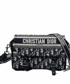 Dior Small Diorcamp Bag Blue/Grey For Women 9in/23cm CD