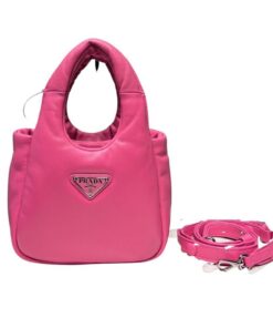 Prada Small Padded Prada Soft Nappa Bag In Pink For Women 7.1 in/ 18 cm