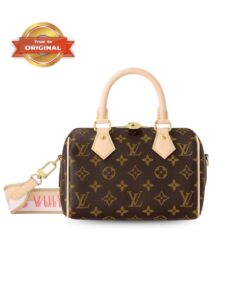 [True-to-ORIGINAL] Louis Vuitton Speedy Bandouliere 20 Monogram Canvas Brown For Women 20cm/8.1in M46594