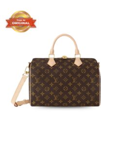 [True-to-ORIGINAL] Louis Vuitton Speedy Bandouliere 30 Monogram Canvas Brown For Women 30cm/11.8in M46980