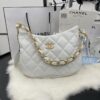 Chanel Hobo Handbag White For Women, Women's Bags 9.4in/24cm