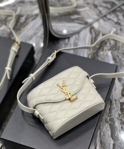 Saint Laurent June Box Bag White For Women, Women's Bags 7.5in/19cm YSL