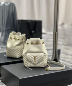 Saint Laurent JOE Mini Backpack White For Women, Women's Bags 7.5in/19cm YSL 7016311EL079207