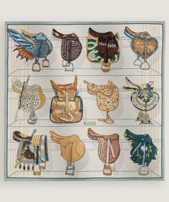 Hermes All in the Saddle scarf 90