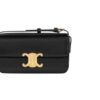 Celine Triomphe Shoulder Bag In Shiny Black For Women? 8in/20cm 194143BF4.38NO