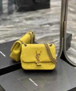 Saint Laurent Jamie Mini Chain Bag Yellow For Women, Women's Bags 6.9in/17.5cm YSL