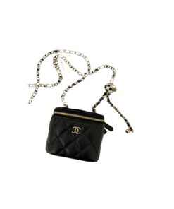 Chanel Vanity With Chain Mini Black For Women 4.3 in / 11 cm