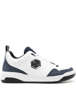 Philipp Plein crocodile-effect leather sneakers