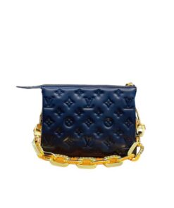 Louis Vuitton Monogram Puffy Lambskin Coussin Bb Black 21Cm M59277
