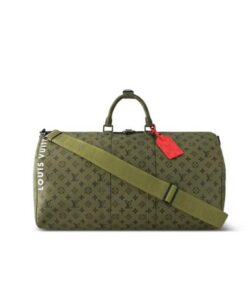 Louis Vuitton Keepall Bandouliere 55 Bag Green 48Cm M23963