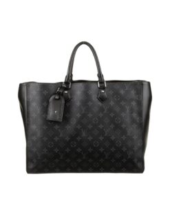 Louis Vuitton Monogram Eclipse Grand Sac Tote Black 33Cm