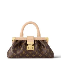 Louis Vuitton Monogram Clutch Bag Brown 28Cm M46544