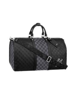 Louis Vuitton Keepall 50 Black Graphite N40443